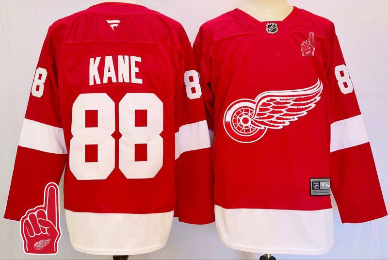 Men Detroit Red Wings #88 Kane Red Fanatics 2025 NHL Jersey style 9->detroit red wings->NHL Jersey